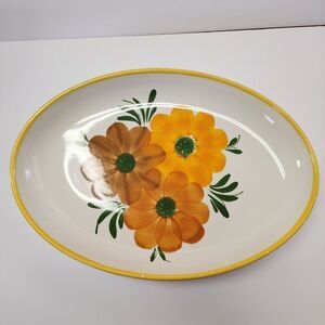 Vintage Gary Valenti Oval Pasta Platter Made In Italy
